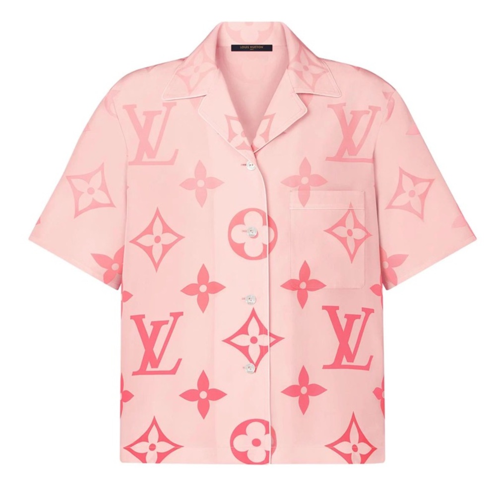 COPY - Louis Vuitton Monogram Ombré Silk Pajama Top